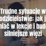 A parent and child having a heartwarming conversation, cozy home setting, soft lighting, emotional connection, realistic style.