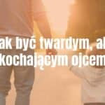 A strong and loving father holding his child's hand while walking through a sunny park, warm and protective, realistic style.