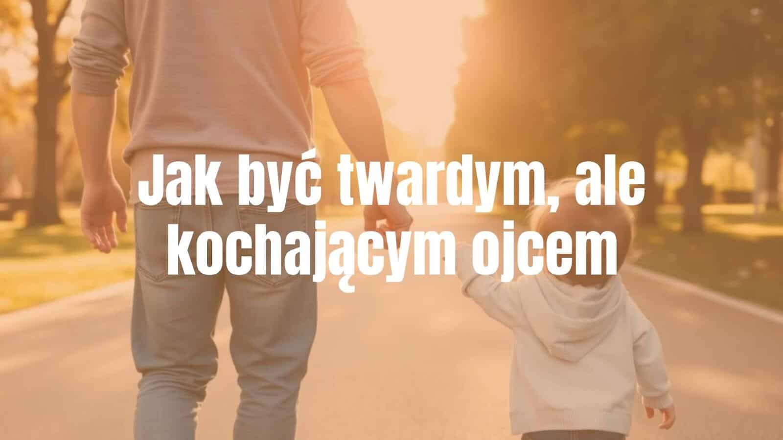 A strong and loving father holding his child's hand while walking through a sunny park, warm and protective, realistic style.