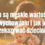 A father and child bonding outdoors, teaching life skills, warm and supportive atmosphere, realistic style.