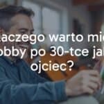 A happy father in his 30s enjoying a hobby, such as painting or playing guitar, in a cozy home setting, natural lighting, realistic.