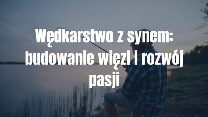 Father and son fishing together by a serene lake, peaceful sunset, teaching patience and bonding, realistic and heartwarming scene.