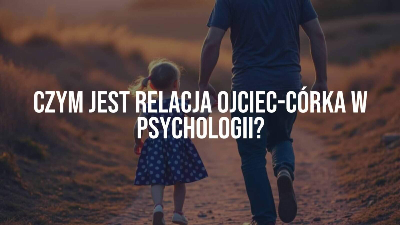 A father and daughter walking hand in hand at sunset, warm colors, emotional and realistic.