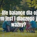 A happy father playing with his children in a park, sunlight, balanced work-life concept, realistic and warm atmosphere.