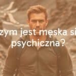 A strong and resilient man standing confidently in a challenging landscape, symbolizing mental strength, with a calm and determined expression, natural lighting, realistic.