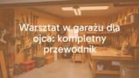 A well-organized garage workshop for a father, filled with tools on a pegboard, a sturdy workbench with woodworking projects, warm lighting, cozy and functional atmosphere, realistic style.