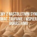 Father and teenage son having a serious talk, cozy living room setting, warm lighting, emotional connection, realistic