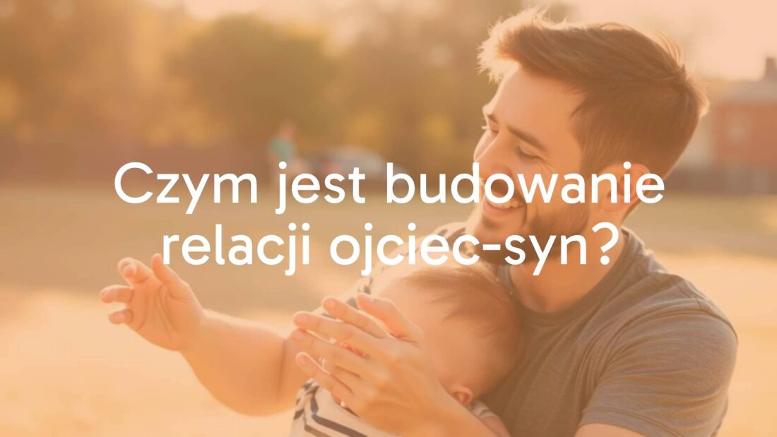 A father and son bonding outdoors, playing together, warm sunlight, emotional connection, realistic style.