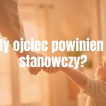 A loving father gently holding his child's hand while standing firm, warm lighting, family atmosphere, realistic.