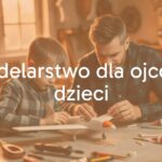 Father and child building a model airplane together, workshop table with tools and glue, warm and cozy lighting, realistic.